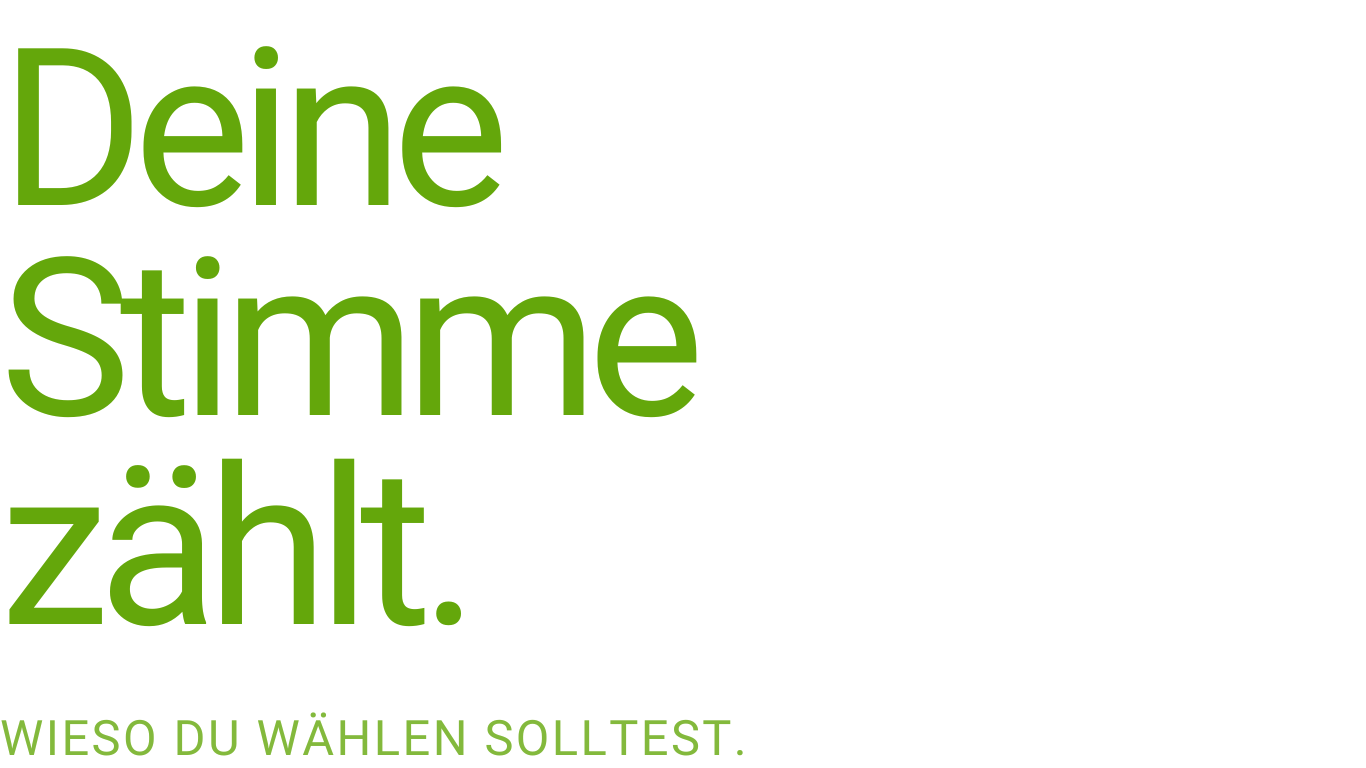 Deine Stimme zählt